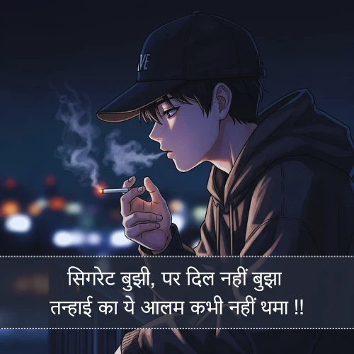 Sad Alone Cigarette Shayari Sad Alone Cigarette Shayari