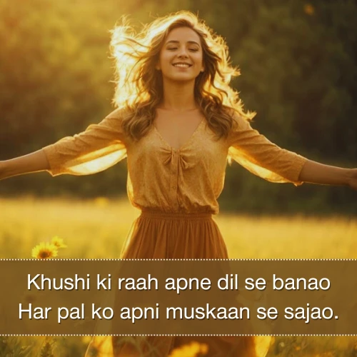 Happy Shayari in English Happy Shayari in English